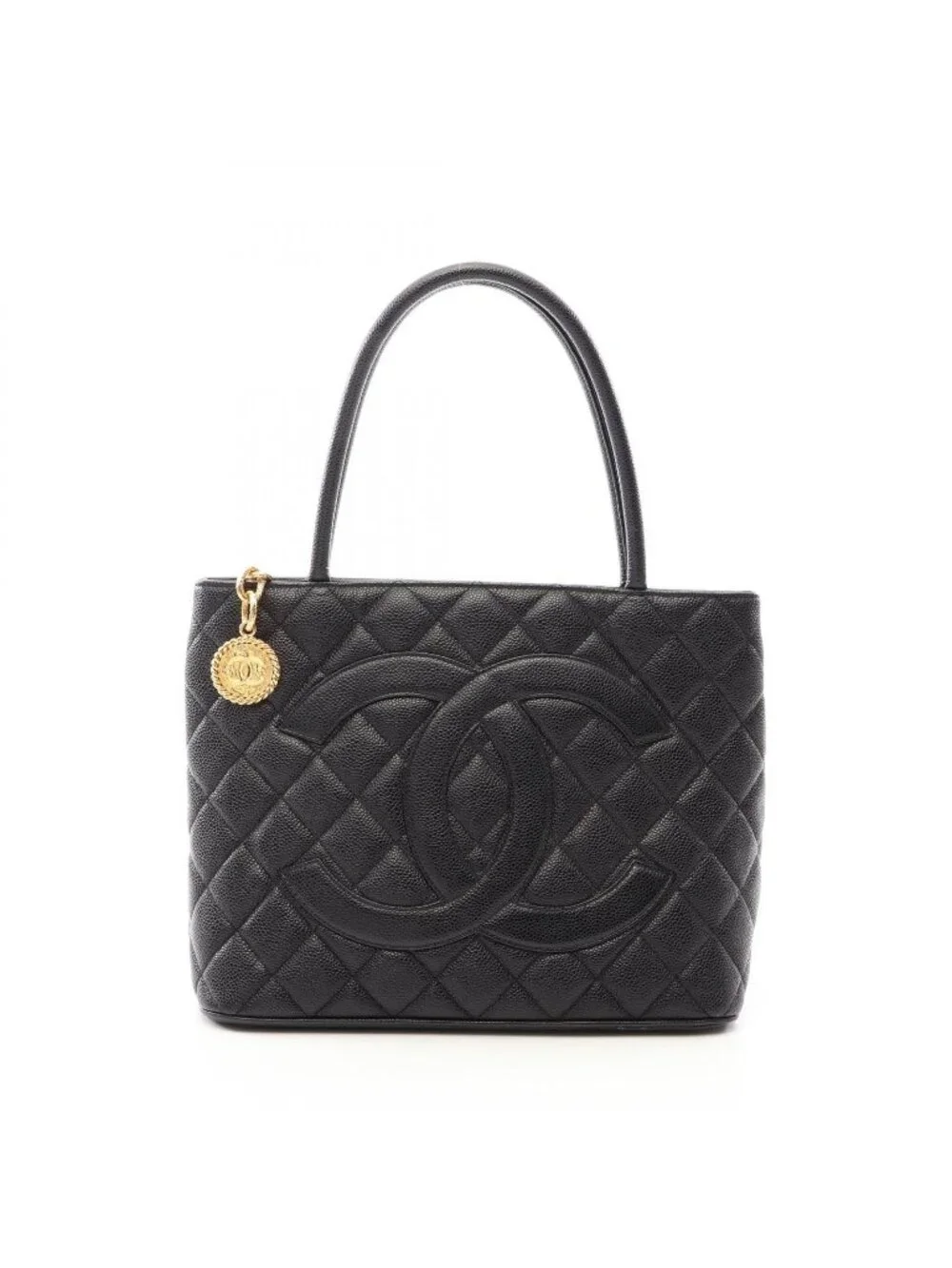 Chanel Tote Bag Reissue Black Caviar Leather